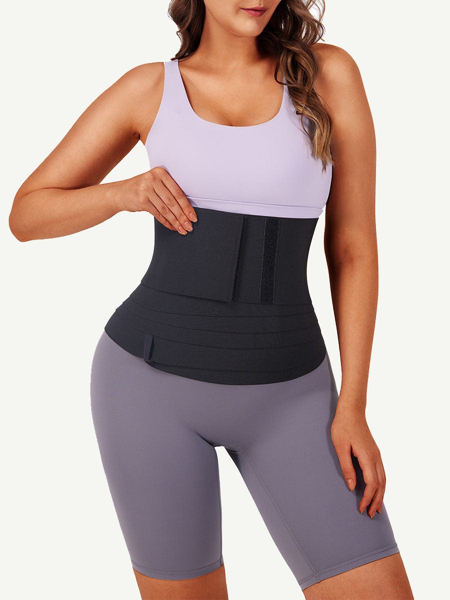 Wide Latex Waist Wrap Band