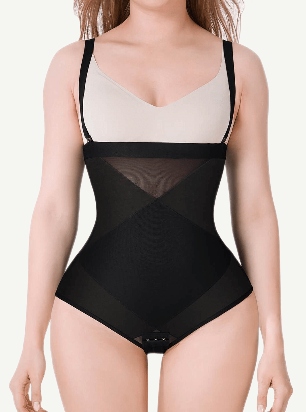 Crossover Steel Boned Bodysuit