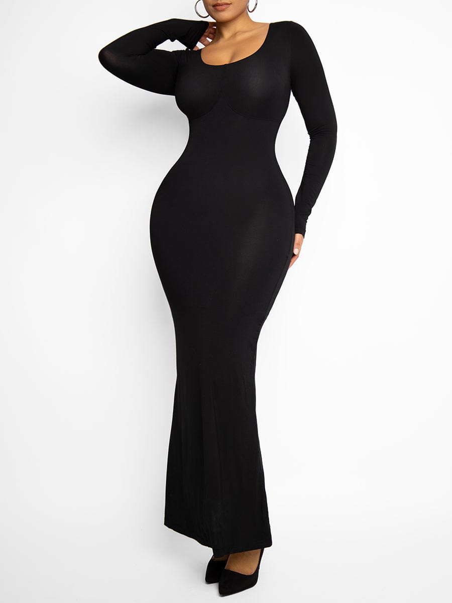 Pleated Modal Maxi Dress