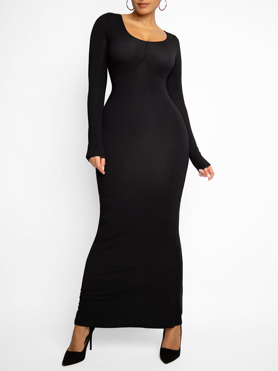 Pleated Modal Maxi Dress