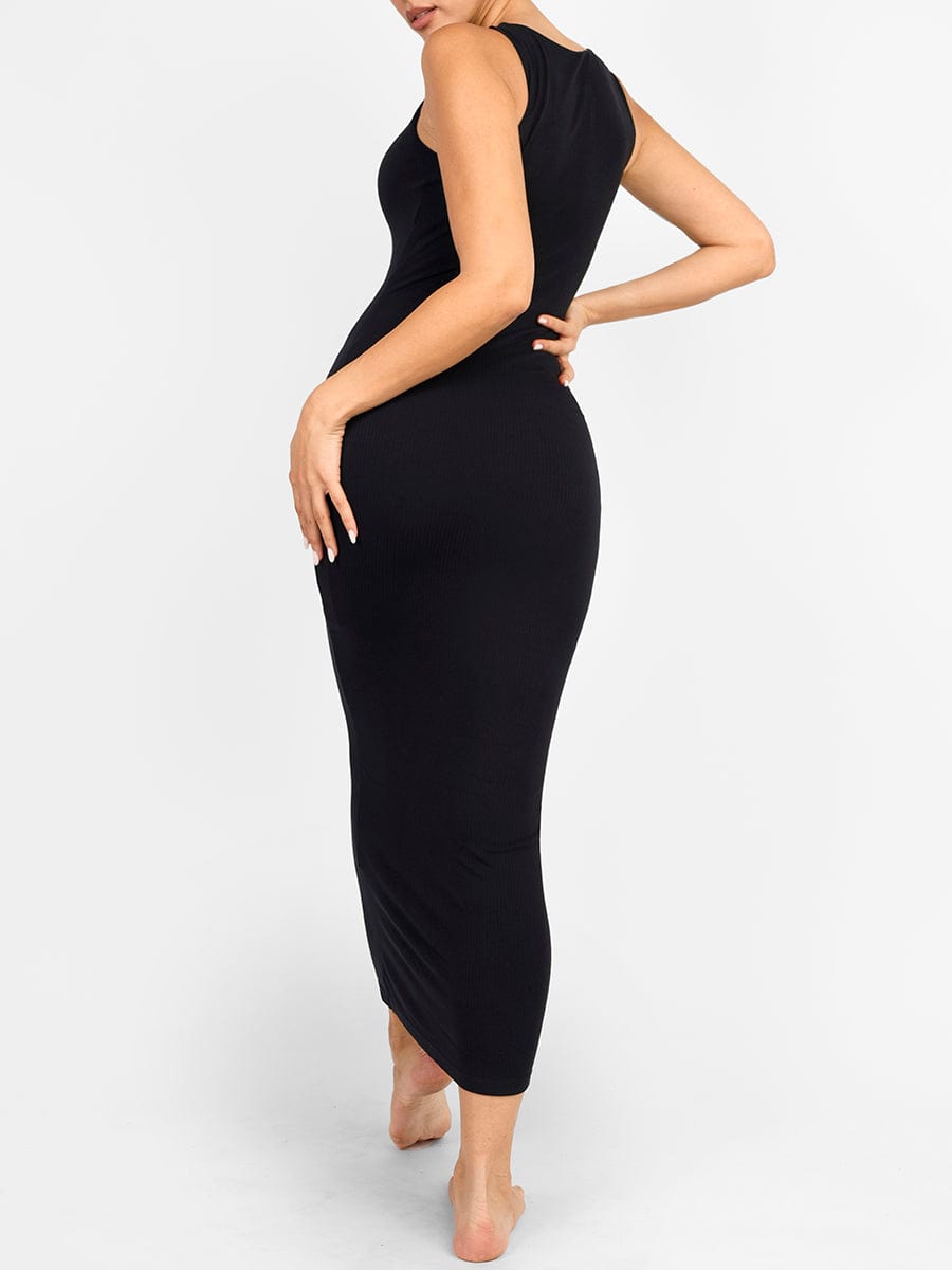 Ribbed Shaping Maxi Dress
