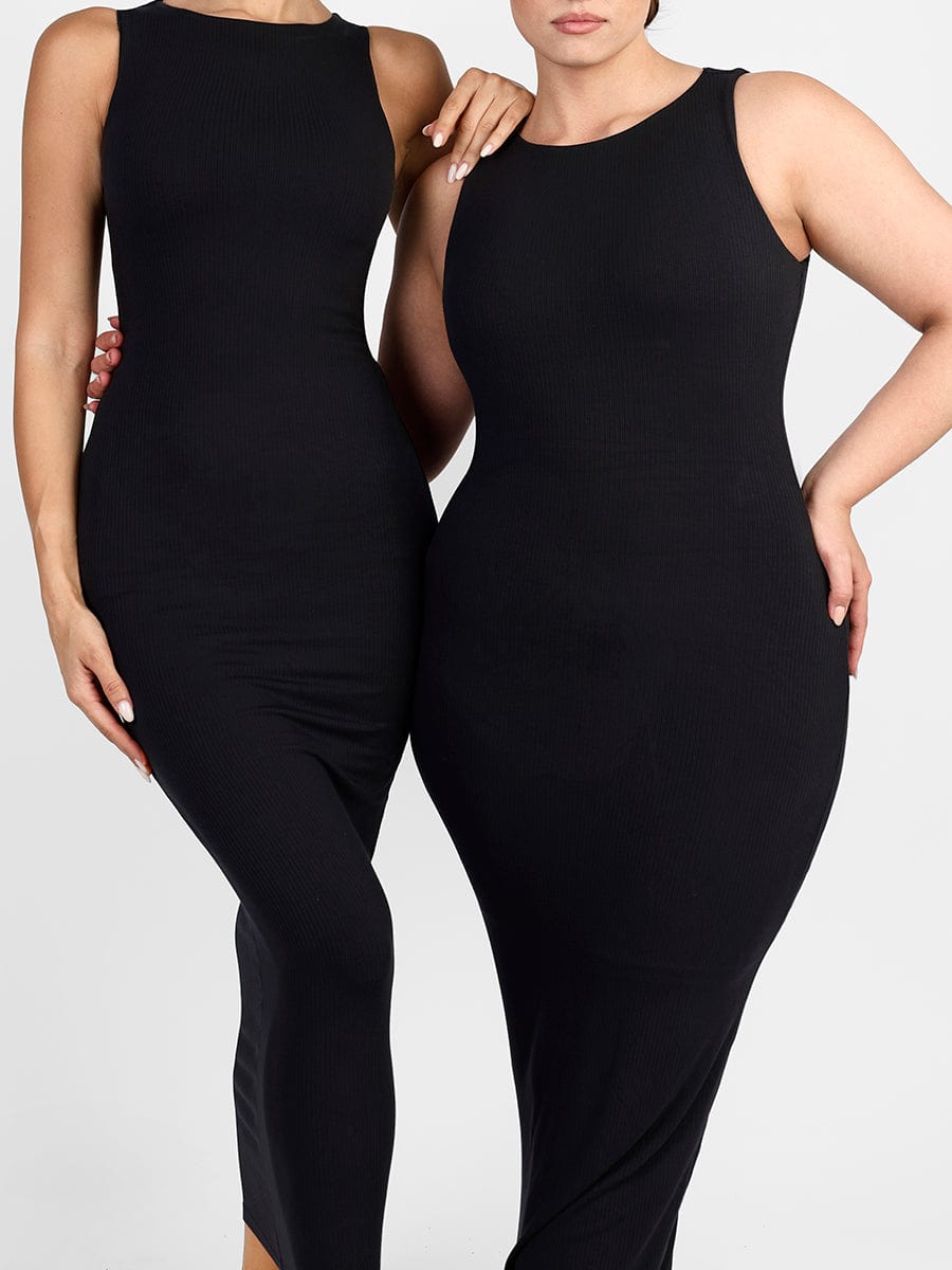 Ribbed Shaping Maxi Dress