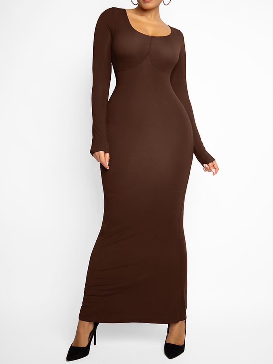 Pleated Modal Maxi Dress