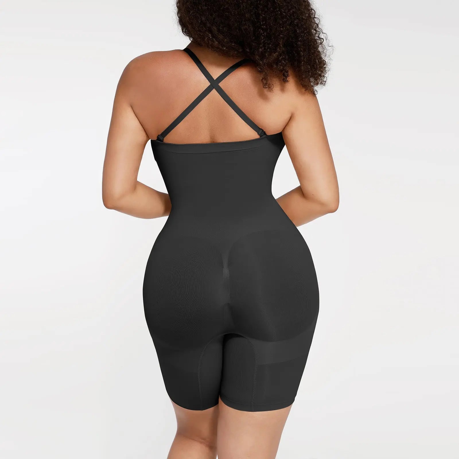Mid Thigh Bodysuit with Adjustable Straps