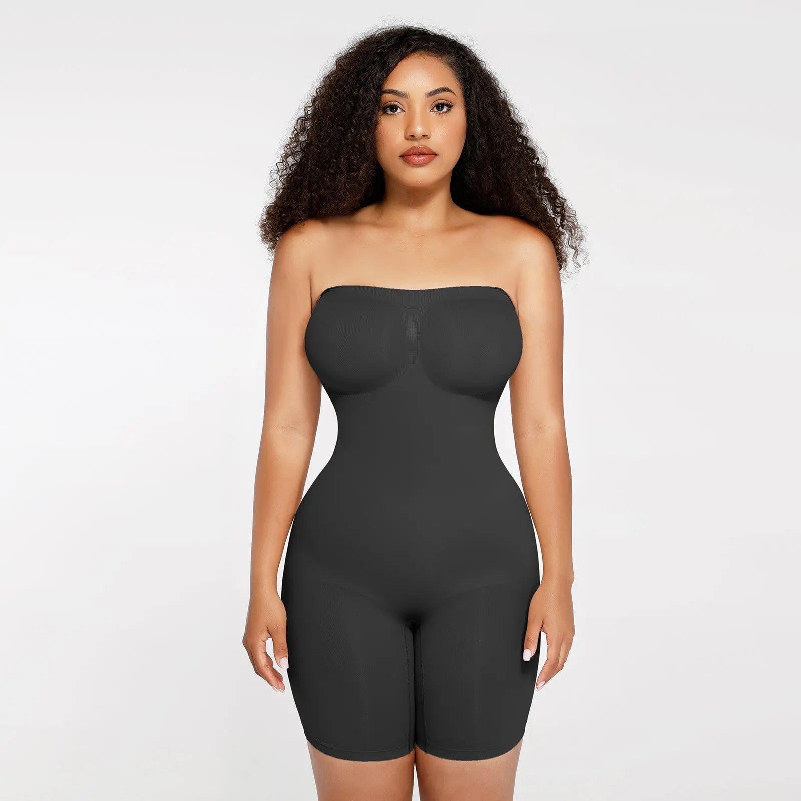 Mid Thigh Bodysuit with Adjustable Straps
