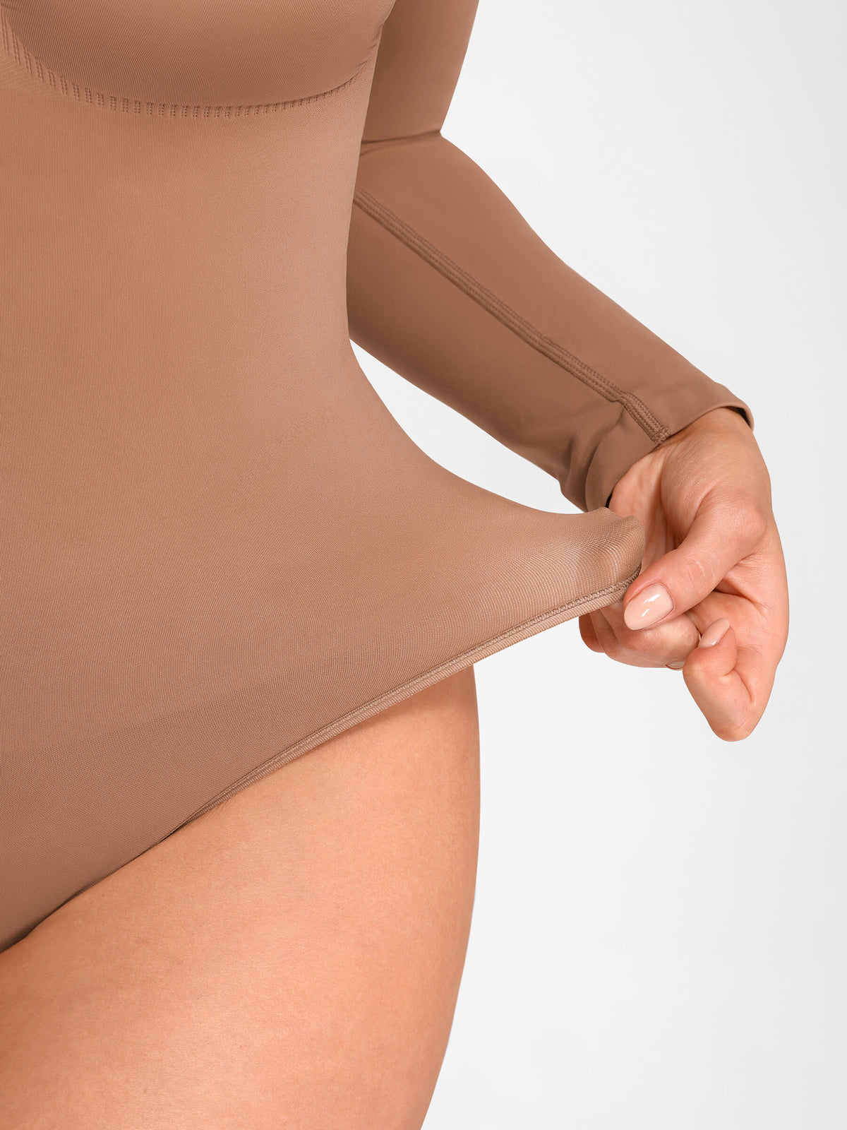 Long Sleeve Thong Bodysuit
