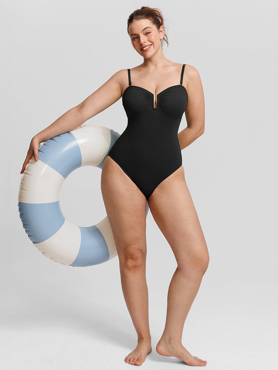 Shaping Mesh Tummy Control Swimsuit
