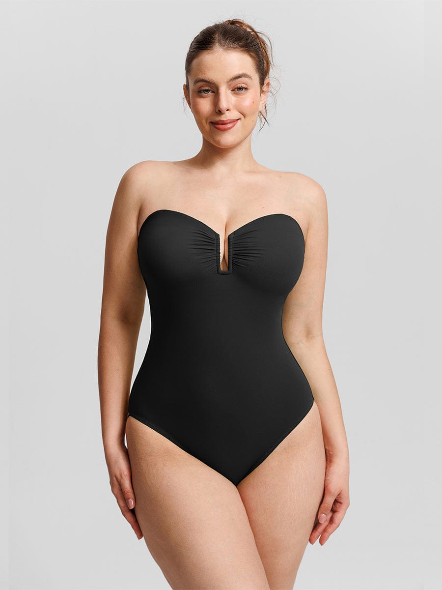 Shaping Mesh Tummy Control Swimsuit