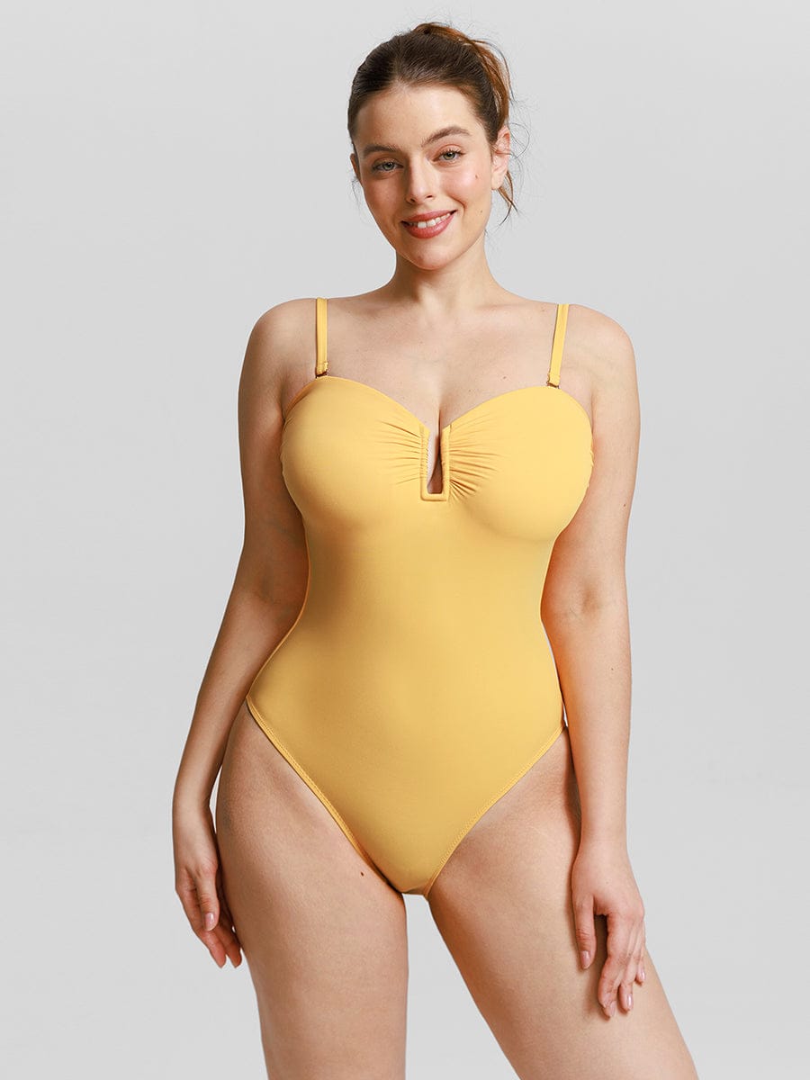 Shaping Mesh Tummy Control Swimsuit