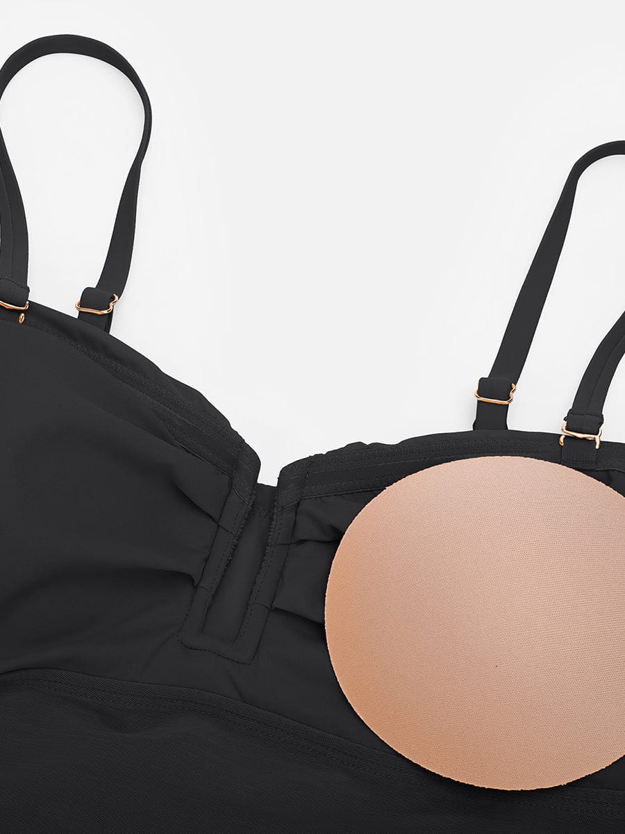 Shaping Mesh Tummy Control Swimsuit