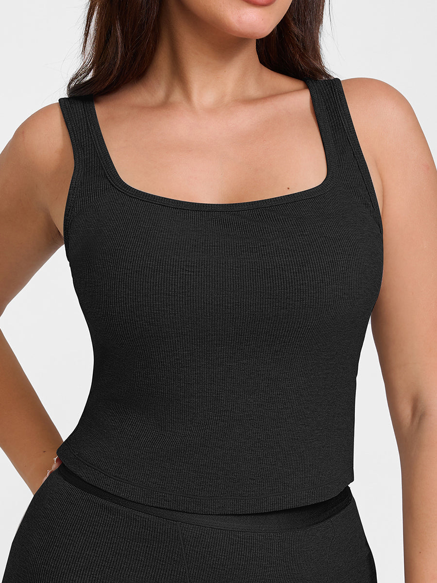 Cotton Ribbed Tank Top