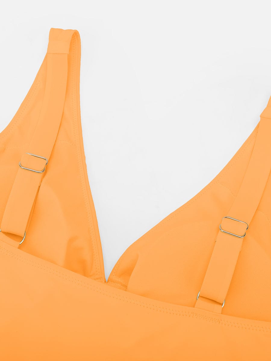Ruched Deep V Shaping Swimsuit