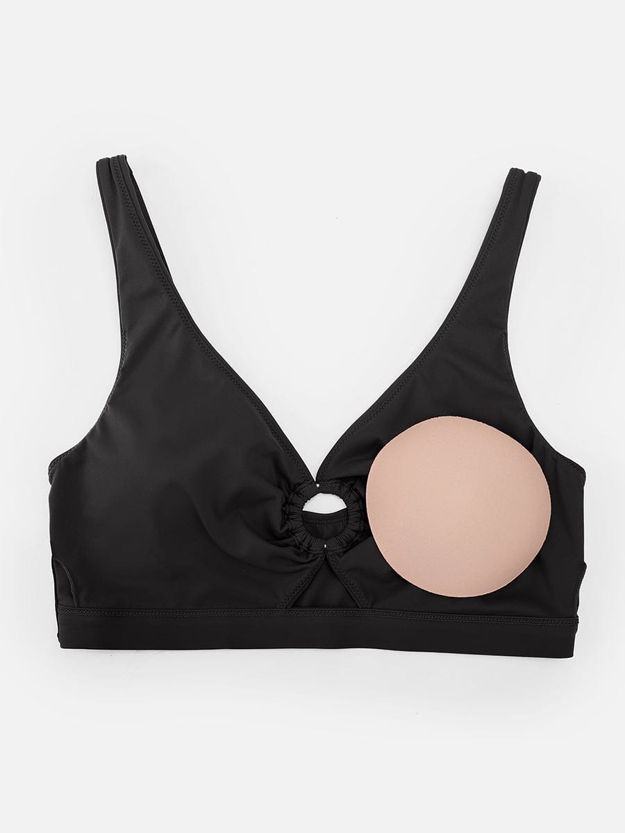 Deep V Drawstring Tummy Swimsuit