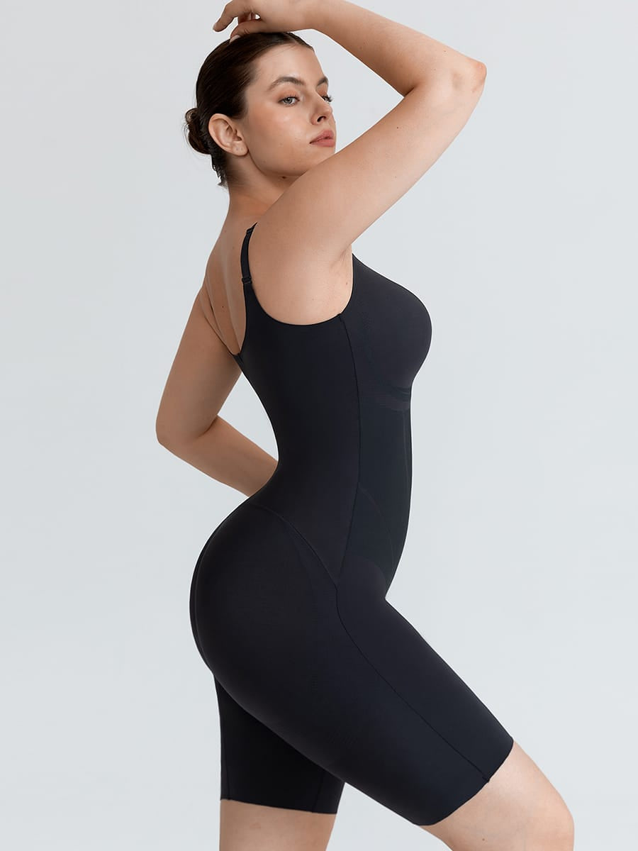 Liquid LYCRA V-Neck Boyshort Bodysuit