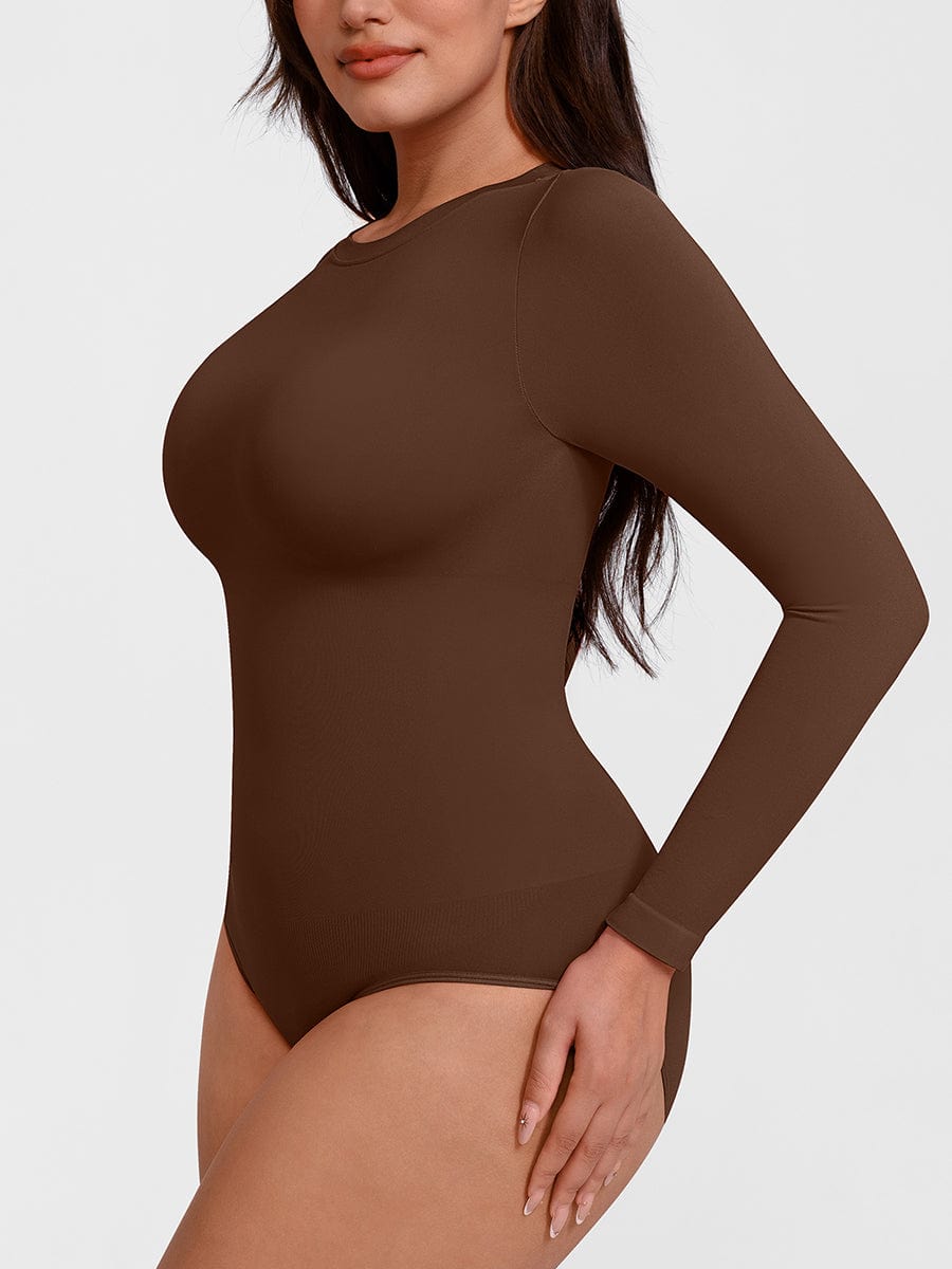 Crew Neck Long-Sleeve Bodysuit