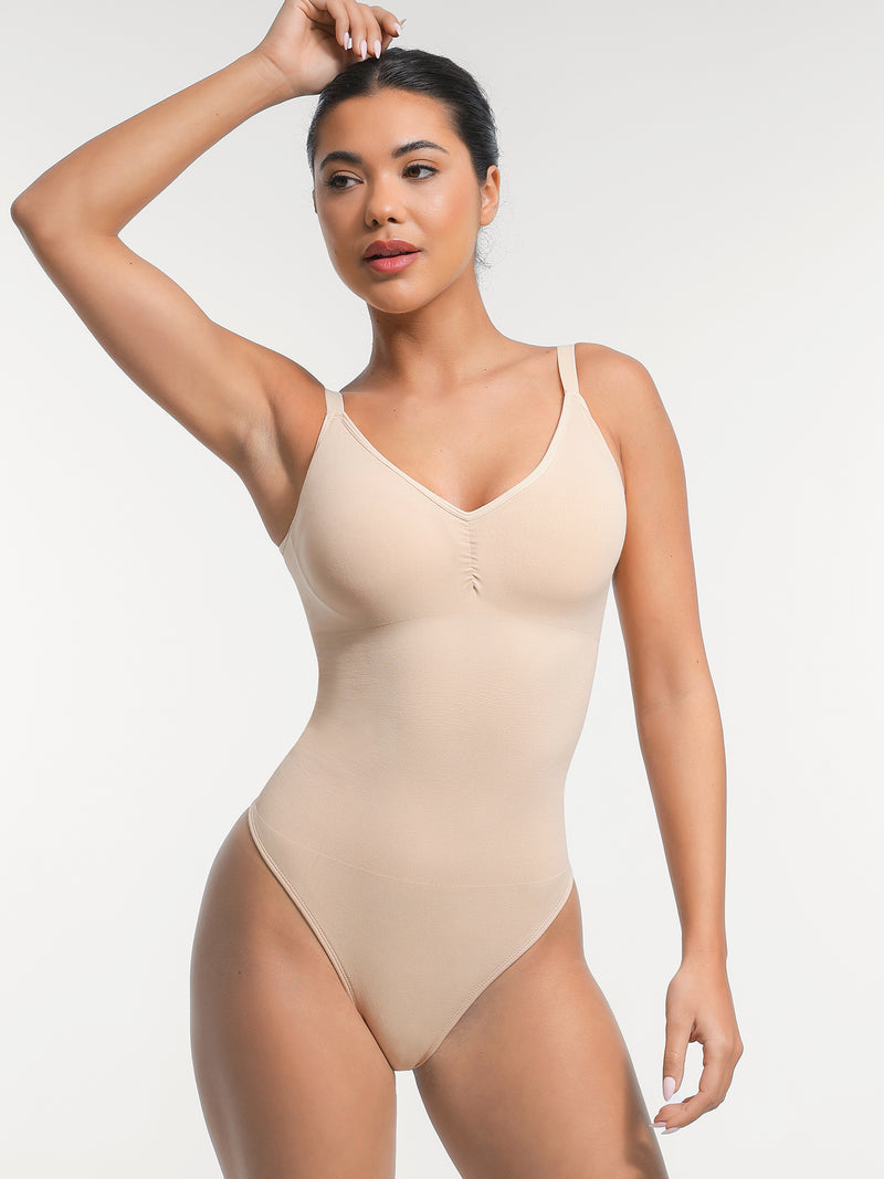 Built-in Bra Waist and Tummy Control Bodysuit