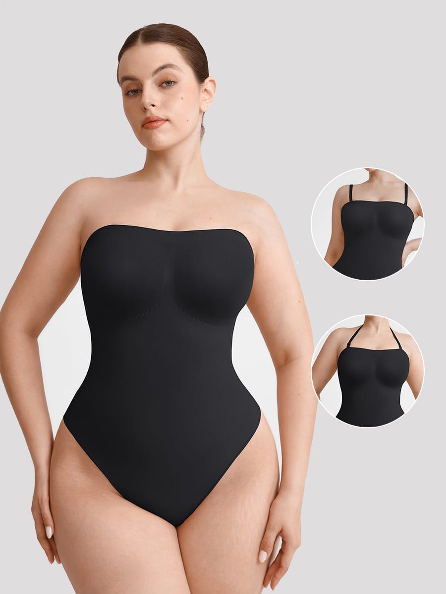 Strapless Seamless Thong Bodysuit
