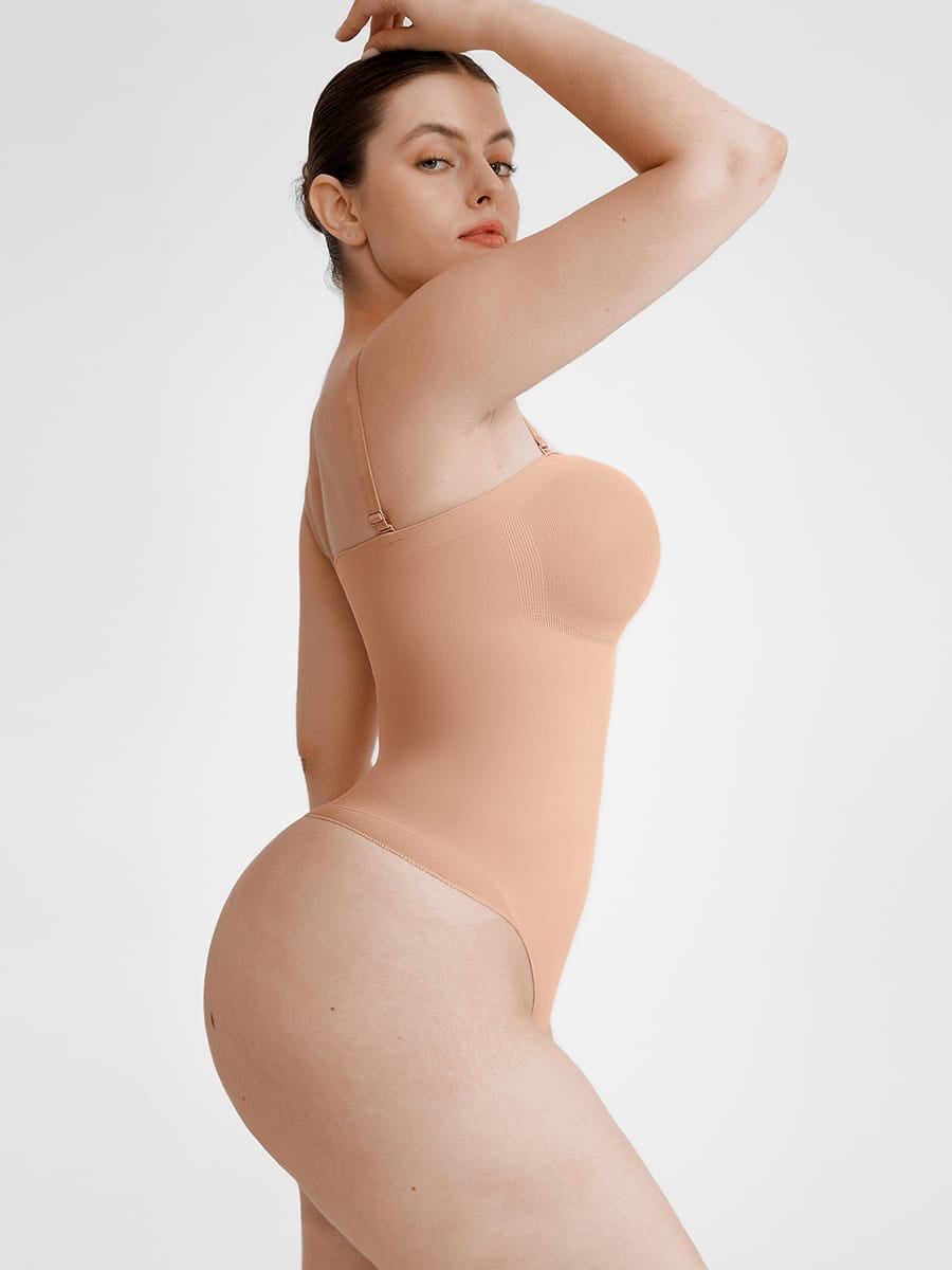 Strapless Seamless Thong Bodysuit