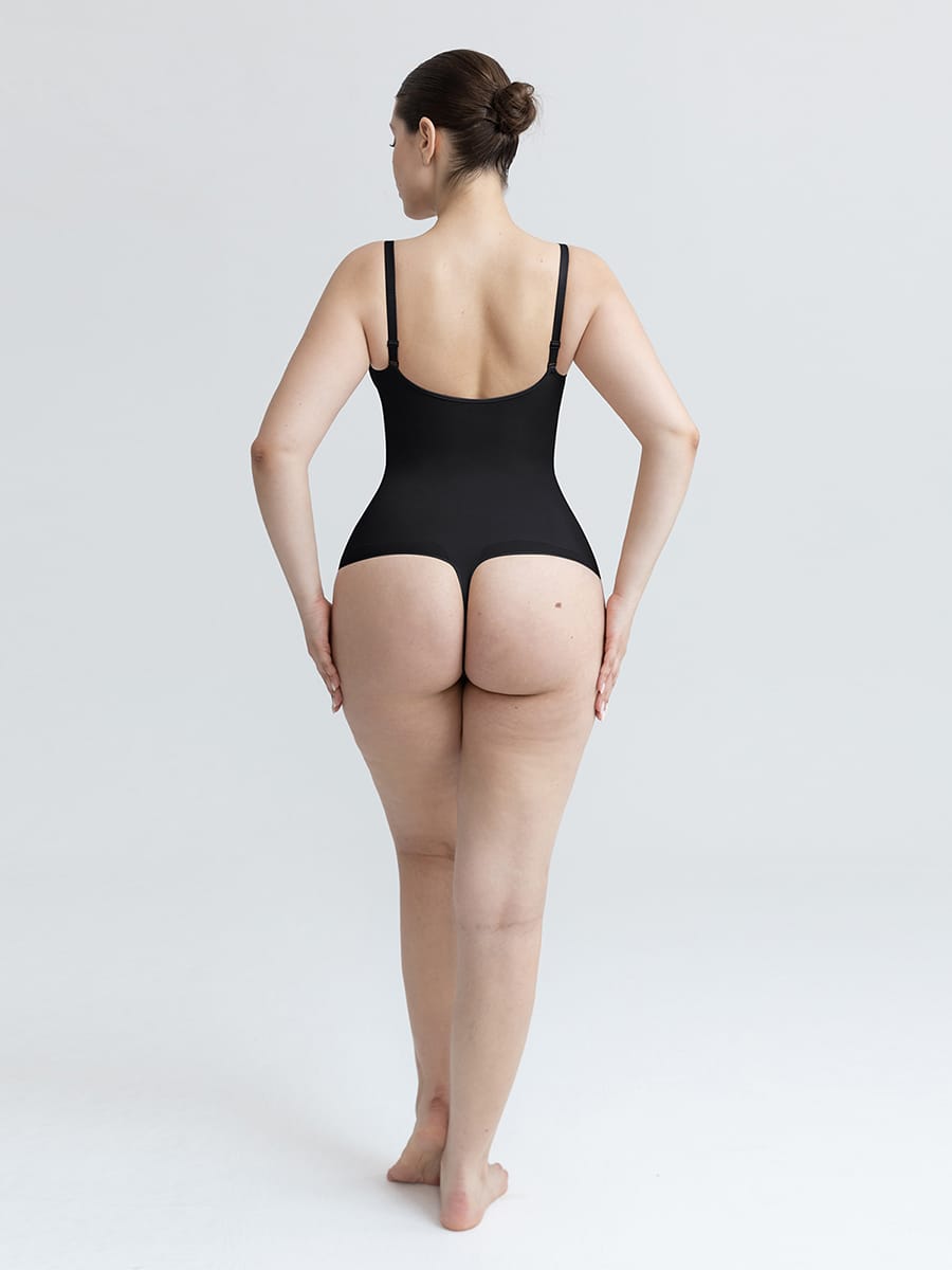 Soft Ruched Thong Bodysuit