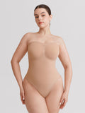 Strapless Pleated Bust Bodysuit