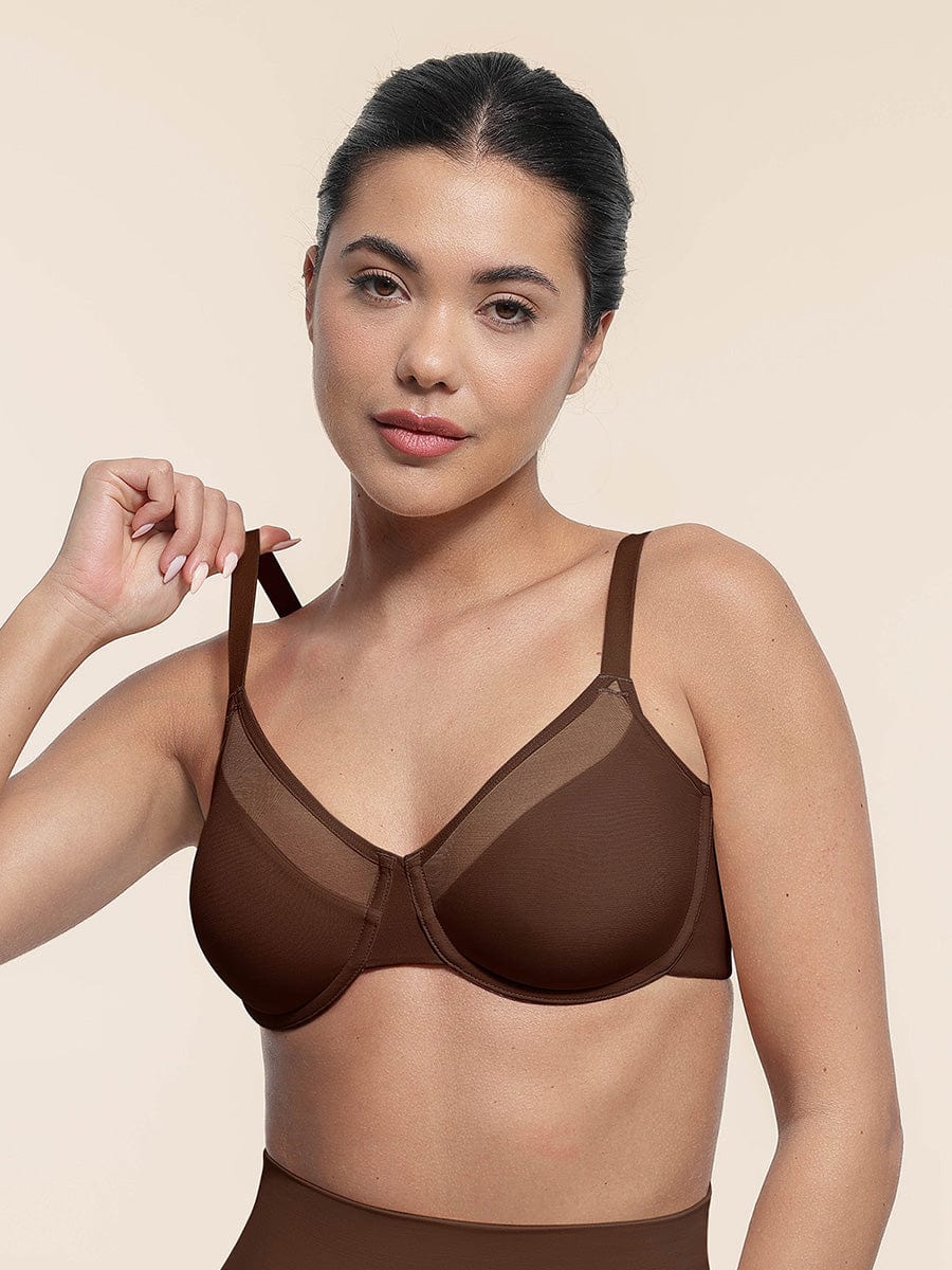 Mesh Full Coverage Underwire Bra