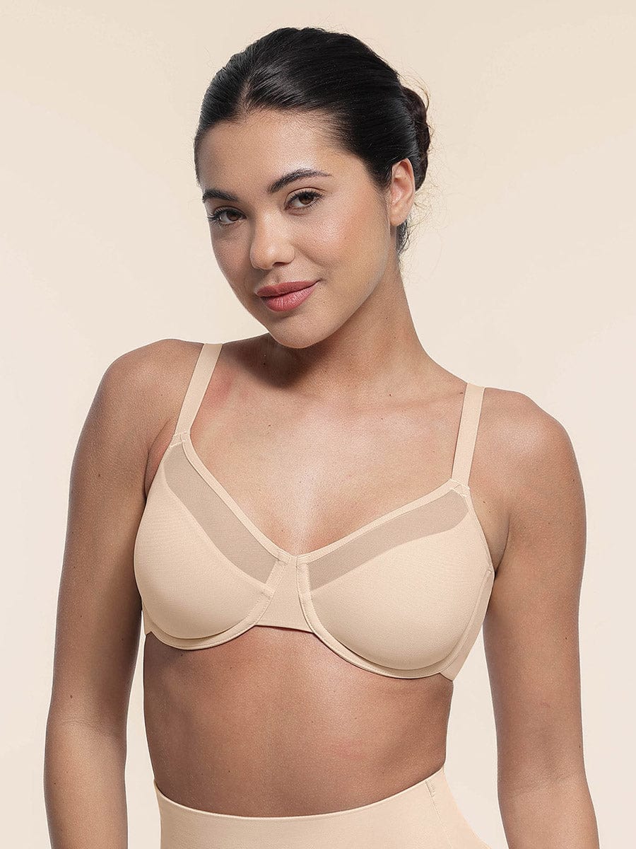 Sheer Mesh Underwire Bra