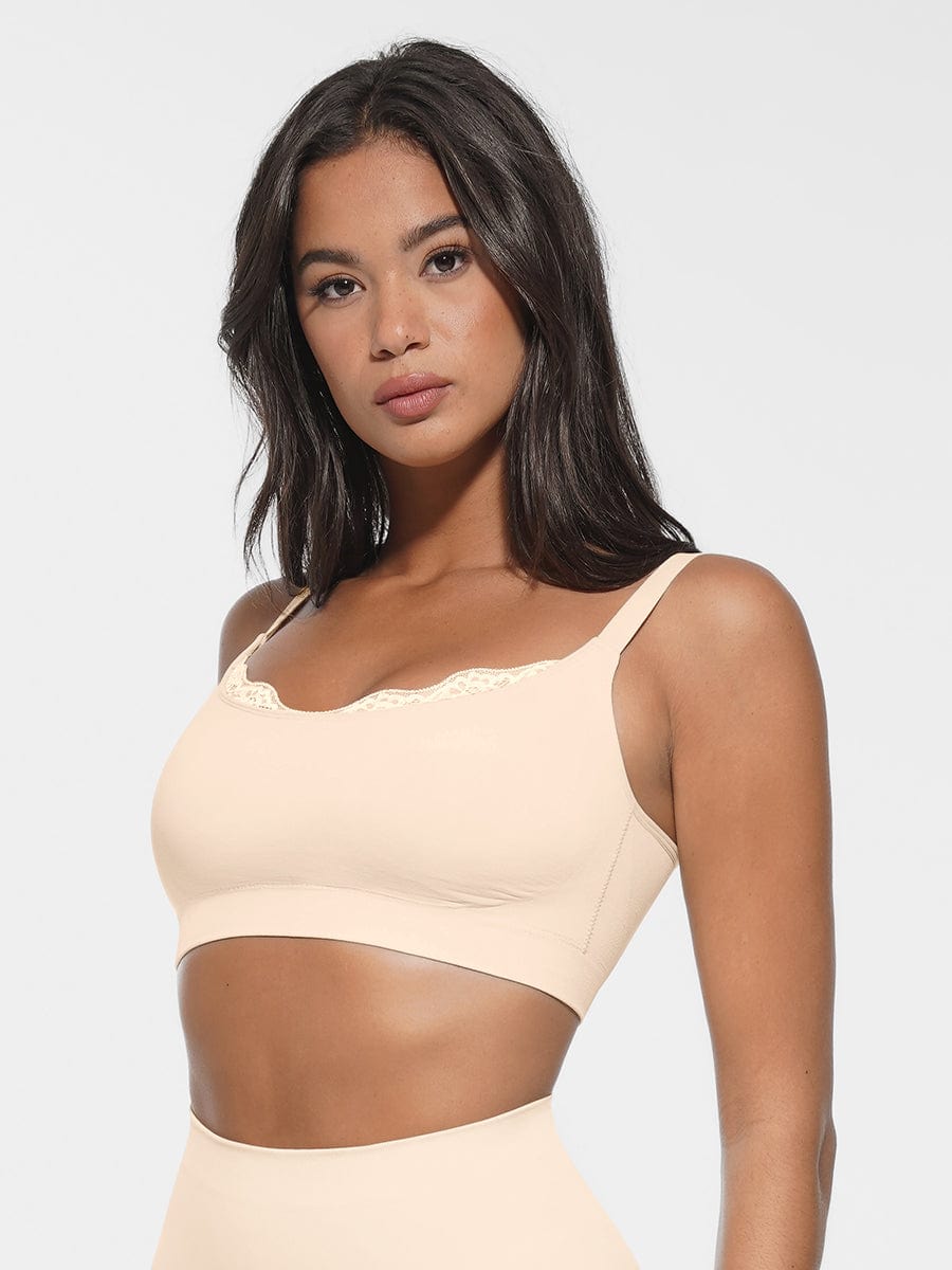 Seamless Scoop Neck Bralette