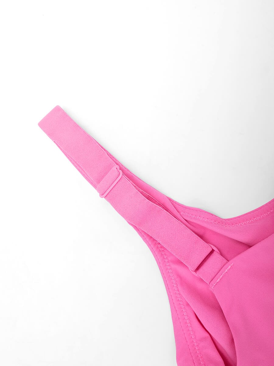 Deep V-Neck Side Support Bra