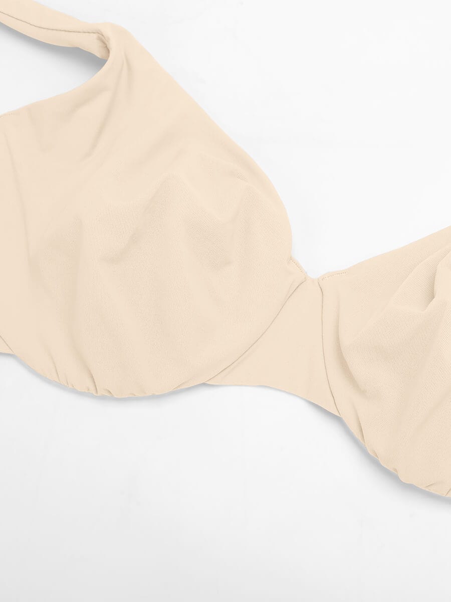 Deep V-Neck Side Support Bra