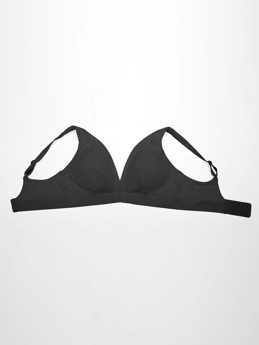 Deep V-Neck Ribbed Modal Bralette