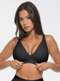 Deep V-Neck Ribbed Modal Bralette