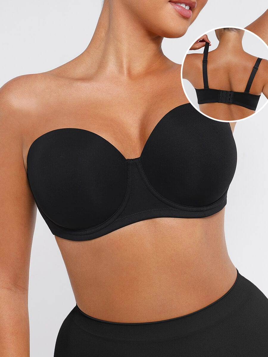 Strapless Gathering Support Bra