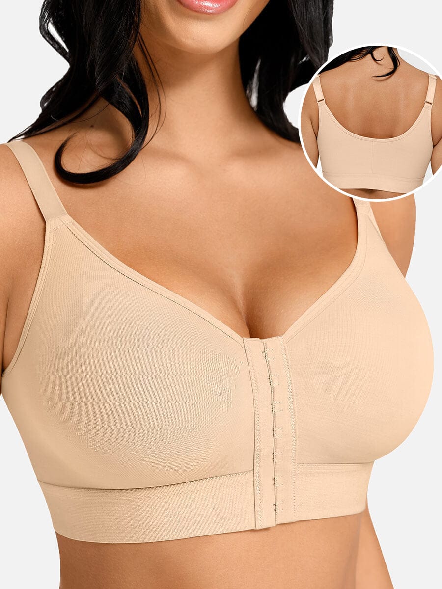 Front Closure Compression Bra