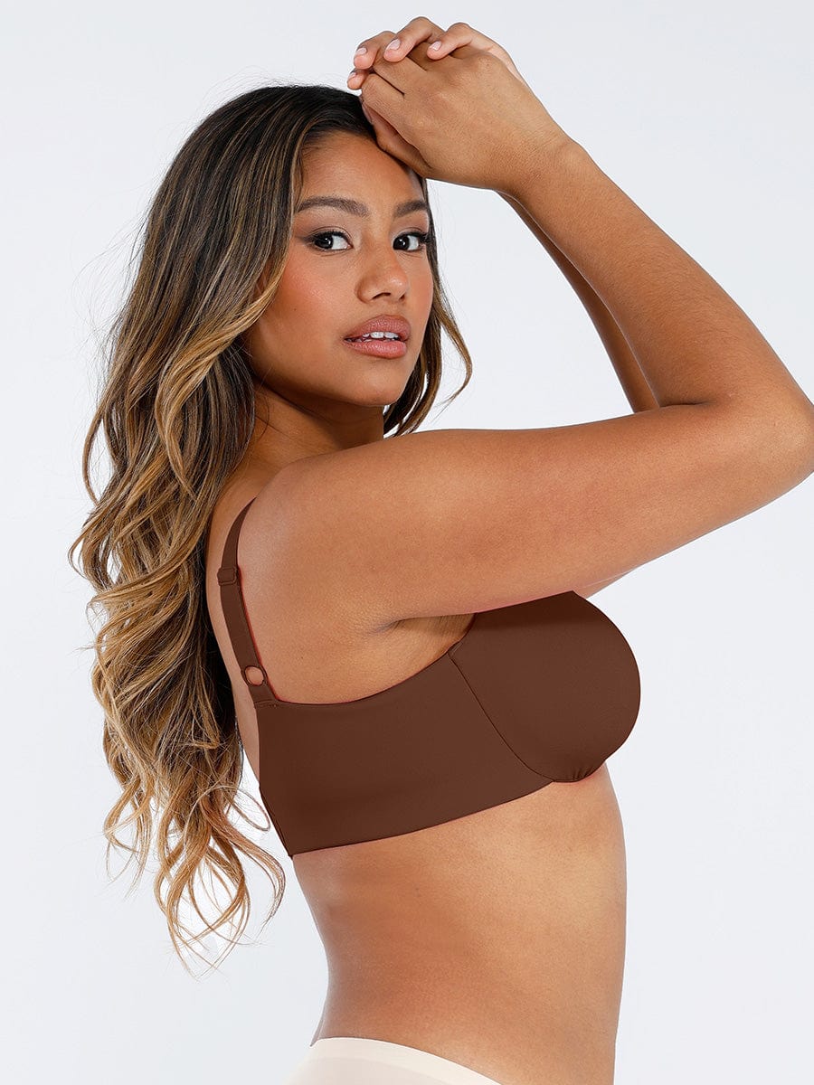 Deep V-Neck Unpadded Bra