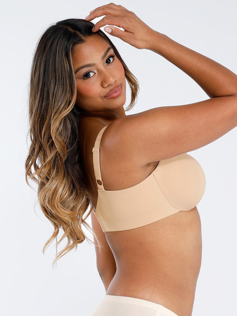 Deep V-Neck Unpadded Bra