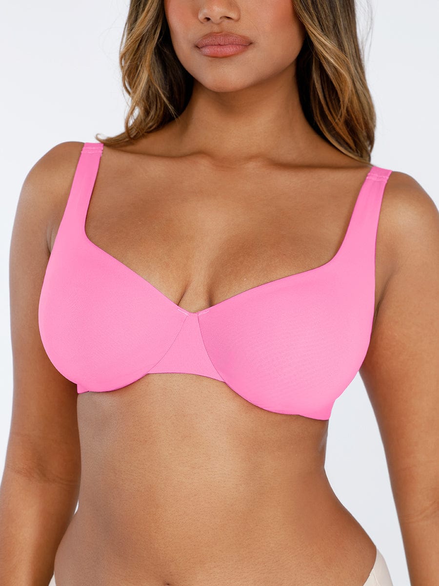 Deep V-Neck Unpadded Bra