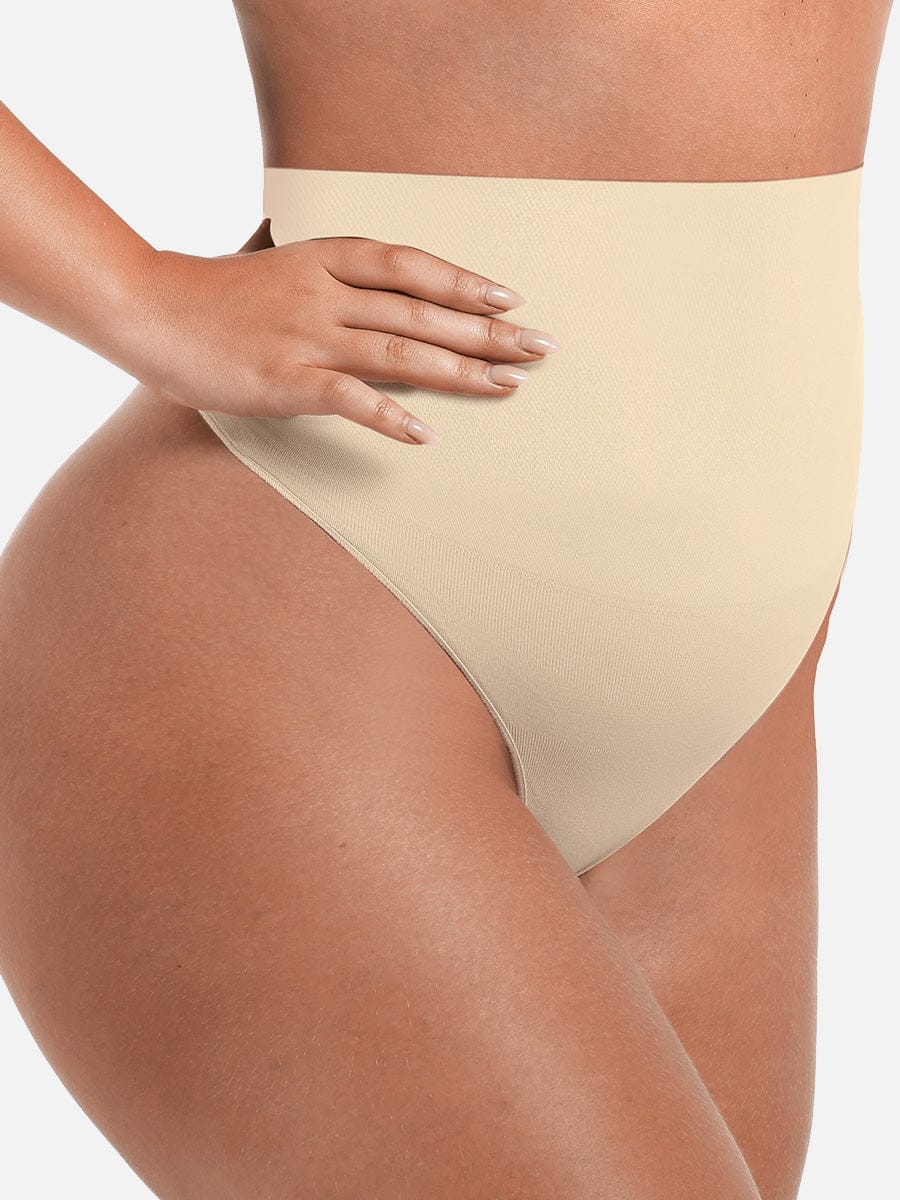 High-Waist Seamless Shaping Thong