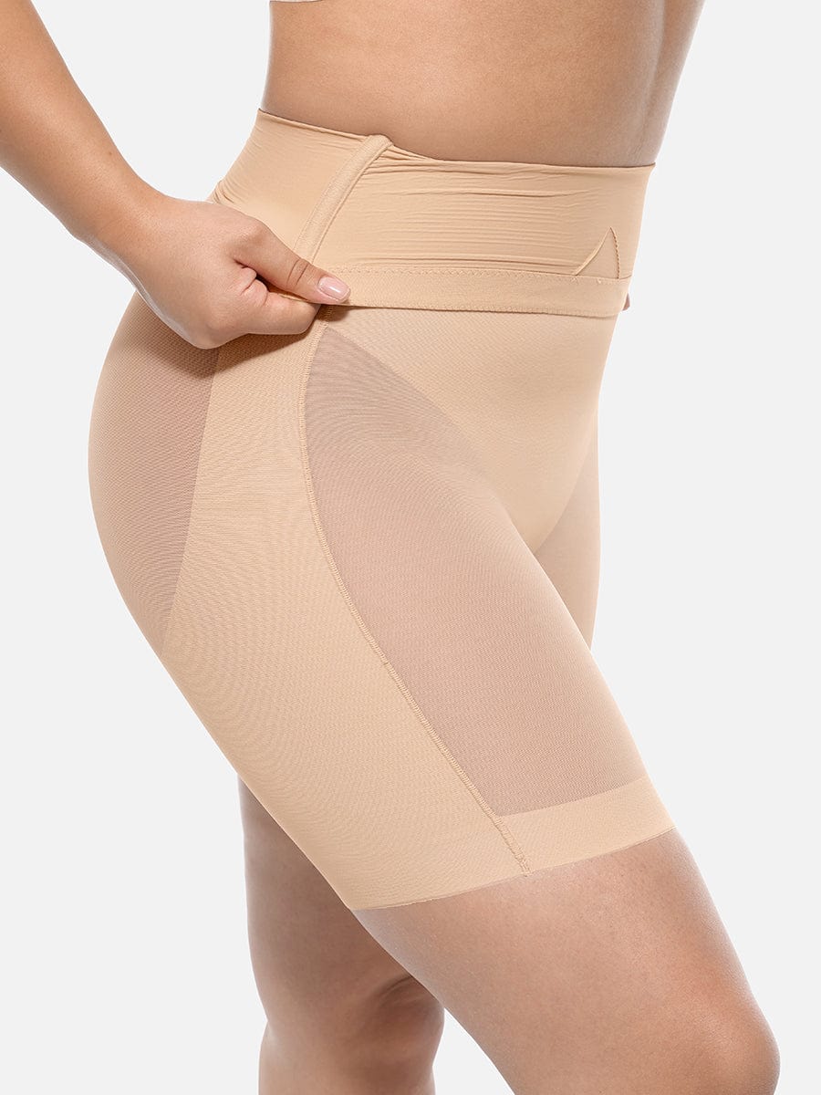 Steel Boned Mesh Shaper Shorts