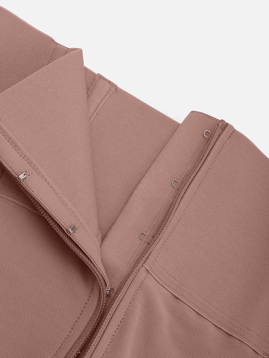 Zip-Front Hard Mesh Shaper Shorts