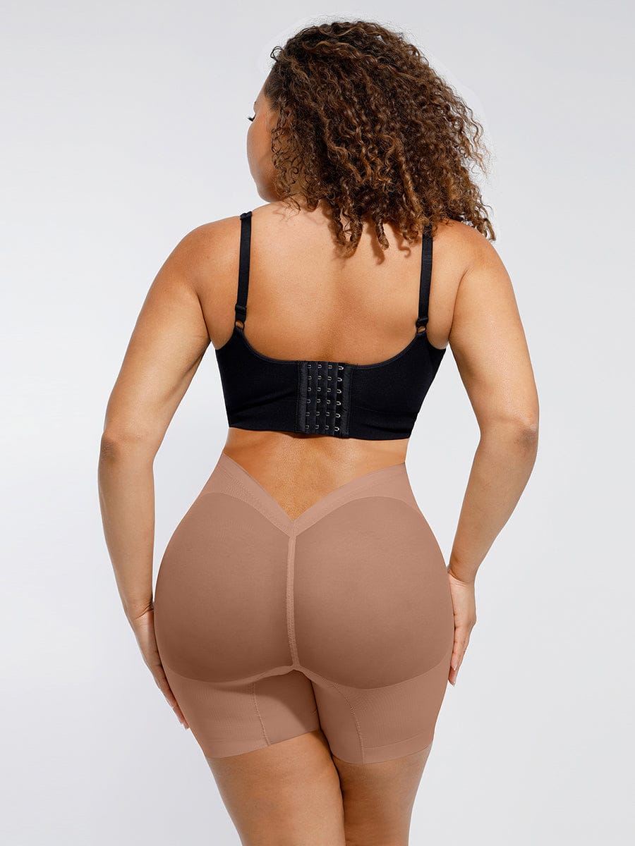 Steel Boned Mesh Butt Lifter Shorts