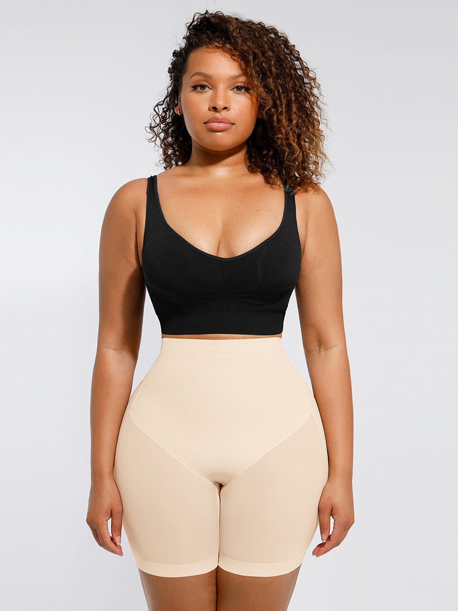 Steel Boned Mesh Butt Lifter Shorts