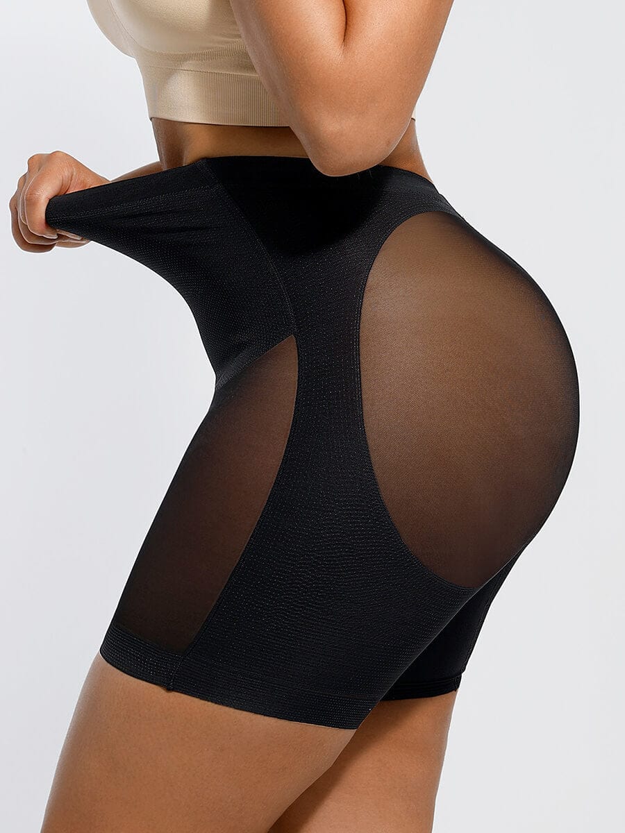 Steel Boned Mesh Butt Lifter Shorts