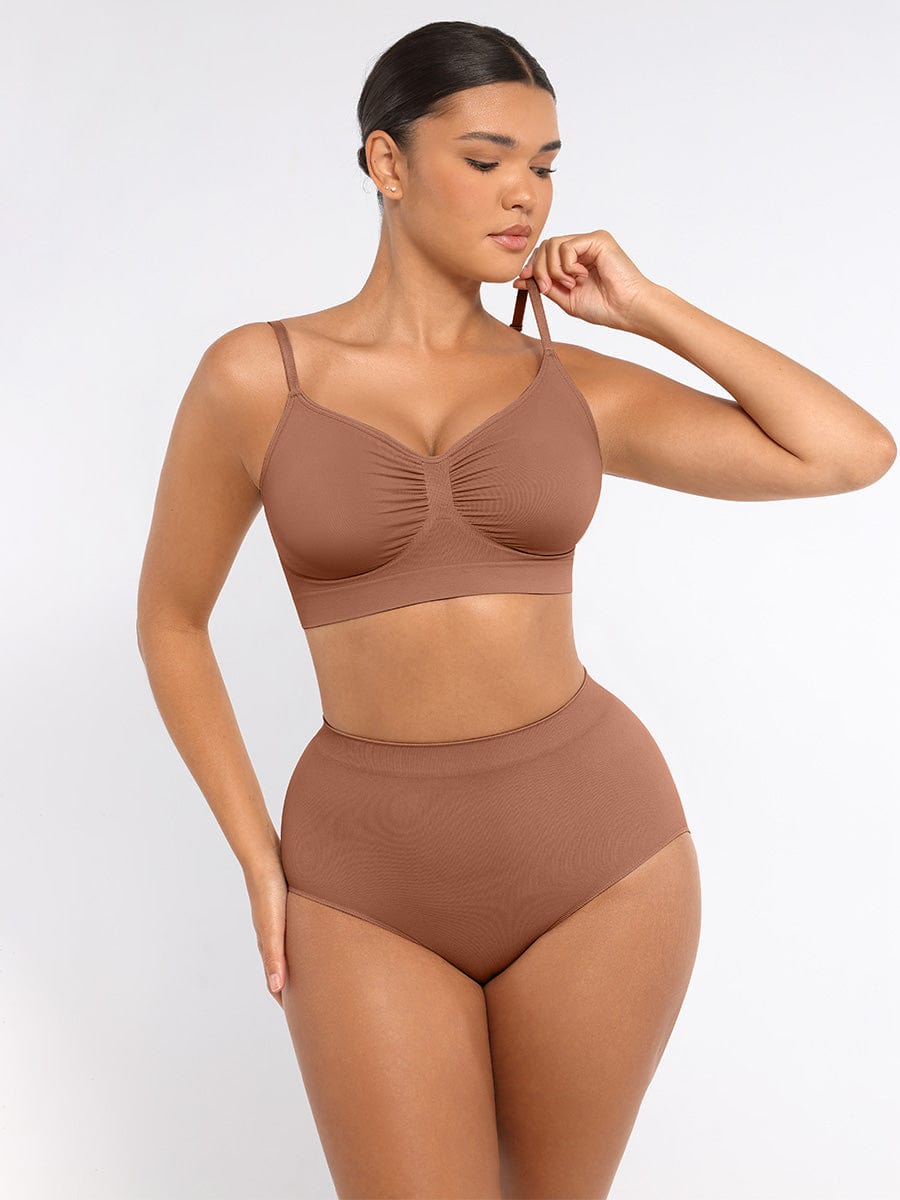 Peach Hip Control Briefs