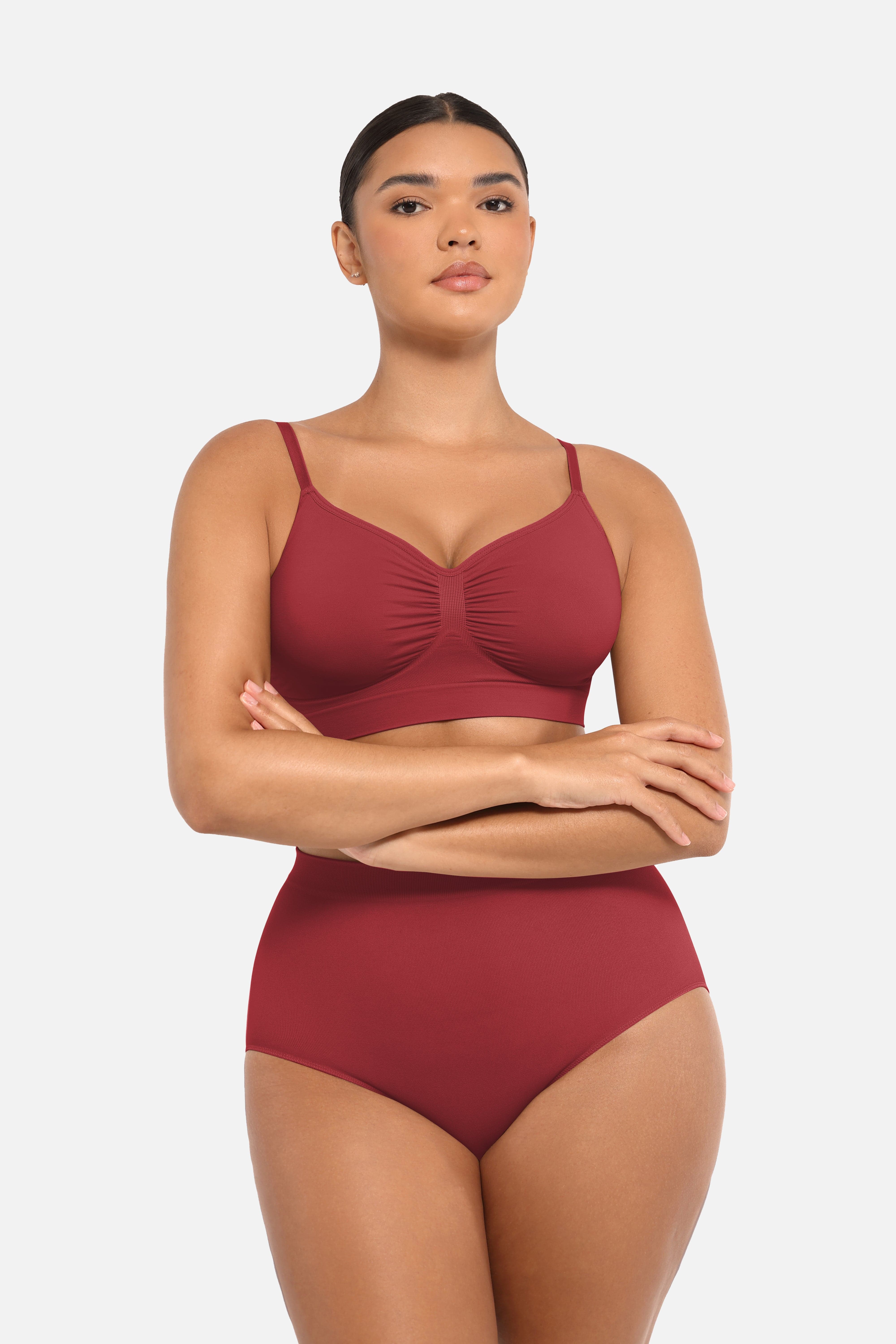 Peach Hip Control Briefs