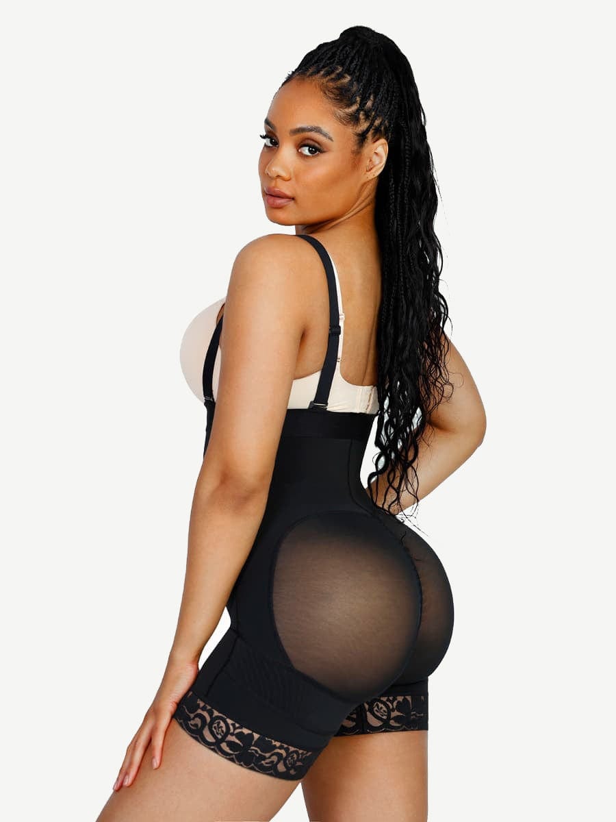 Latex Lace Butt Lift Shorts