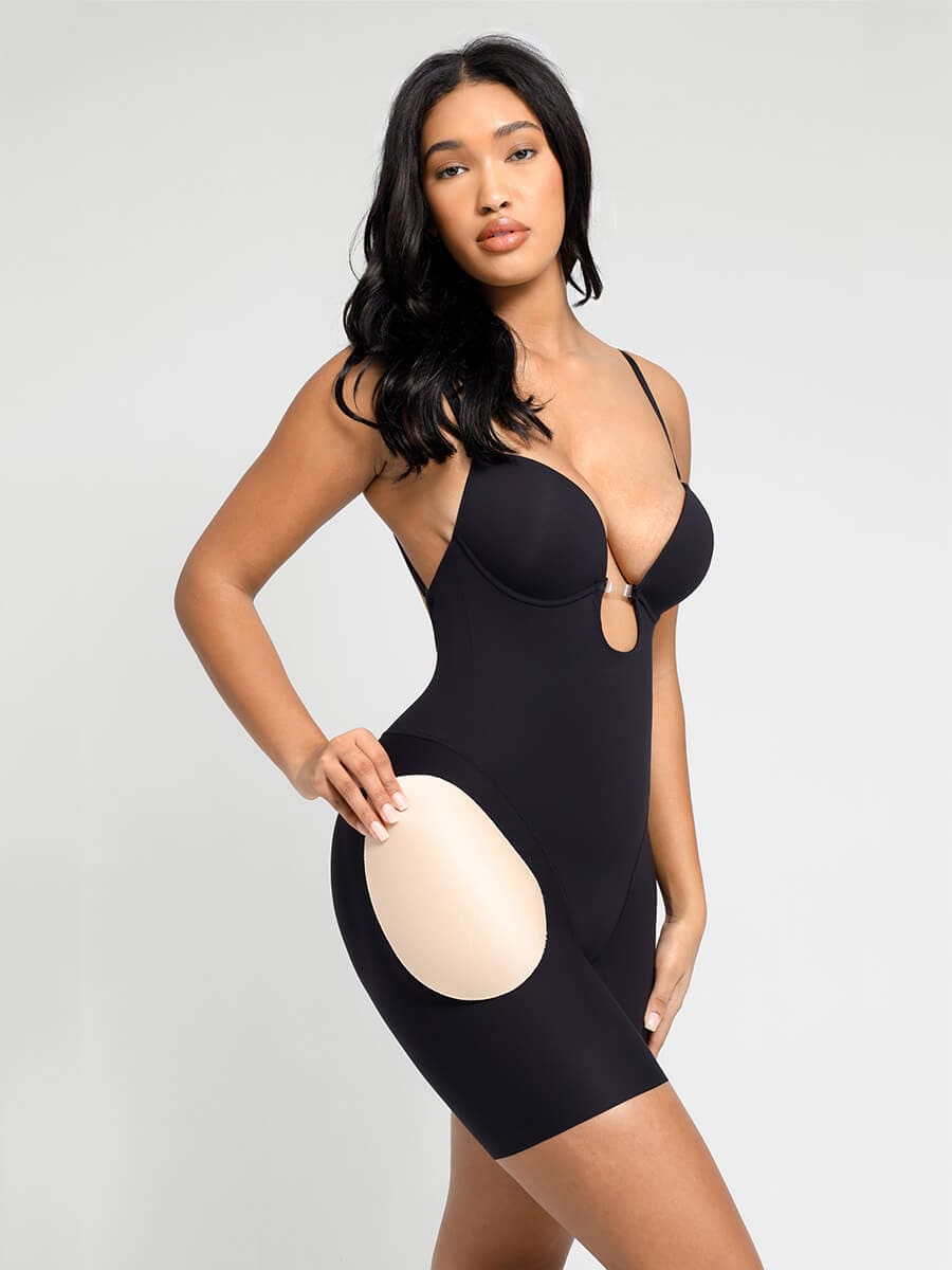 Plunge Bodysuit with removable pads