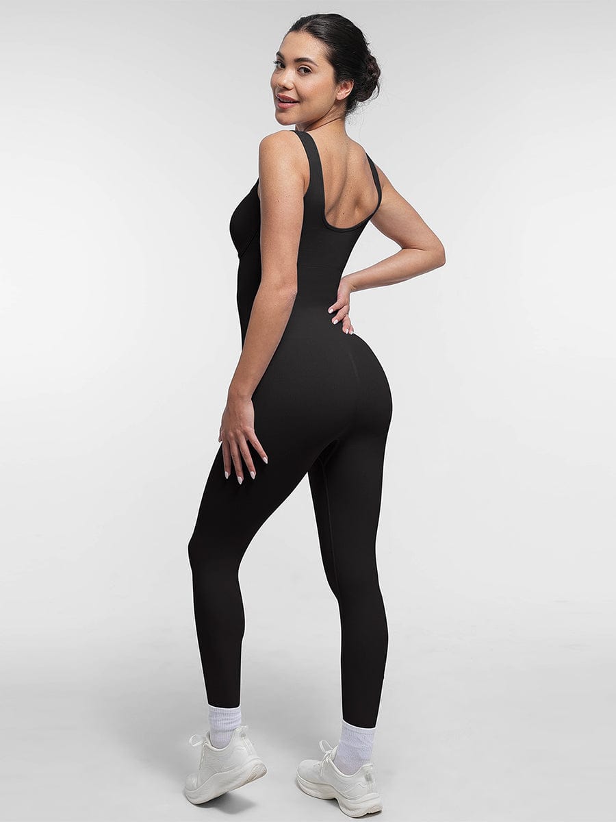 Square Neck U-Back Catsuit