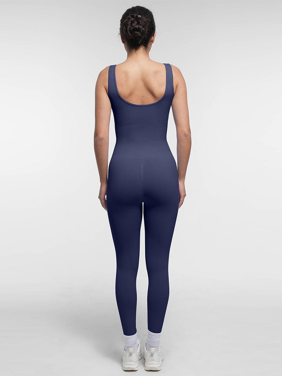Square Neck U-Back Catsuit