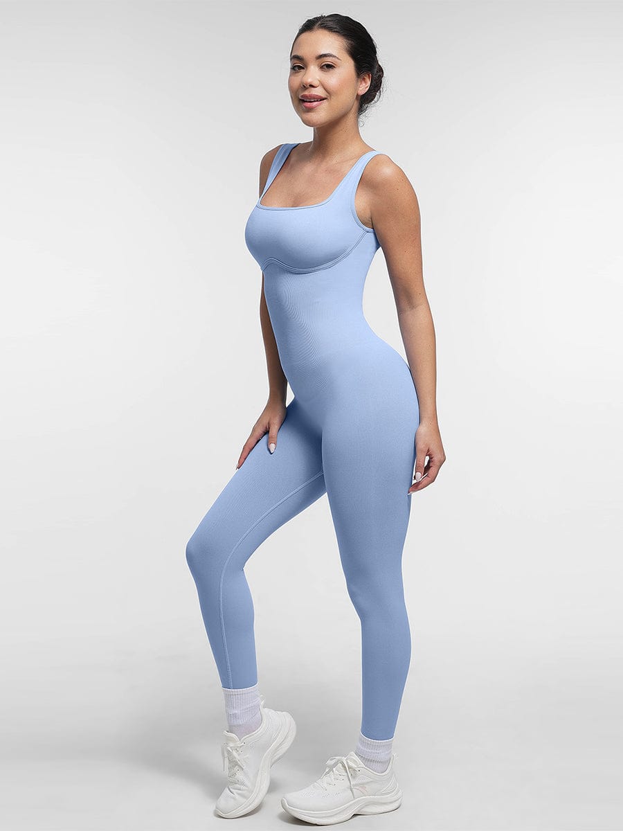 Square Neck U-Back Catsuit