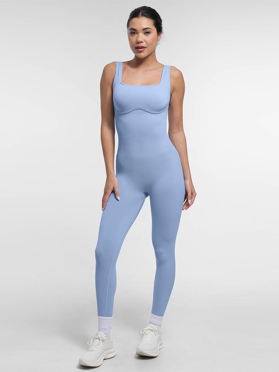 Square Neck U-Back Catsuit